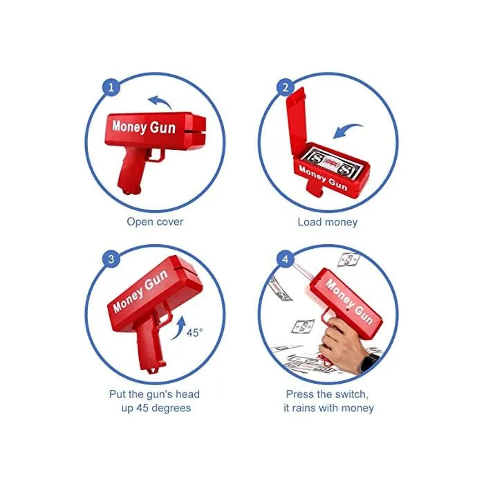Electric Super Money Rain Gun Toy